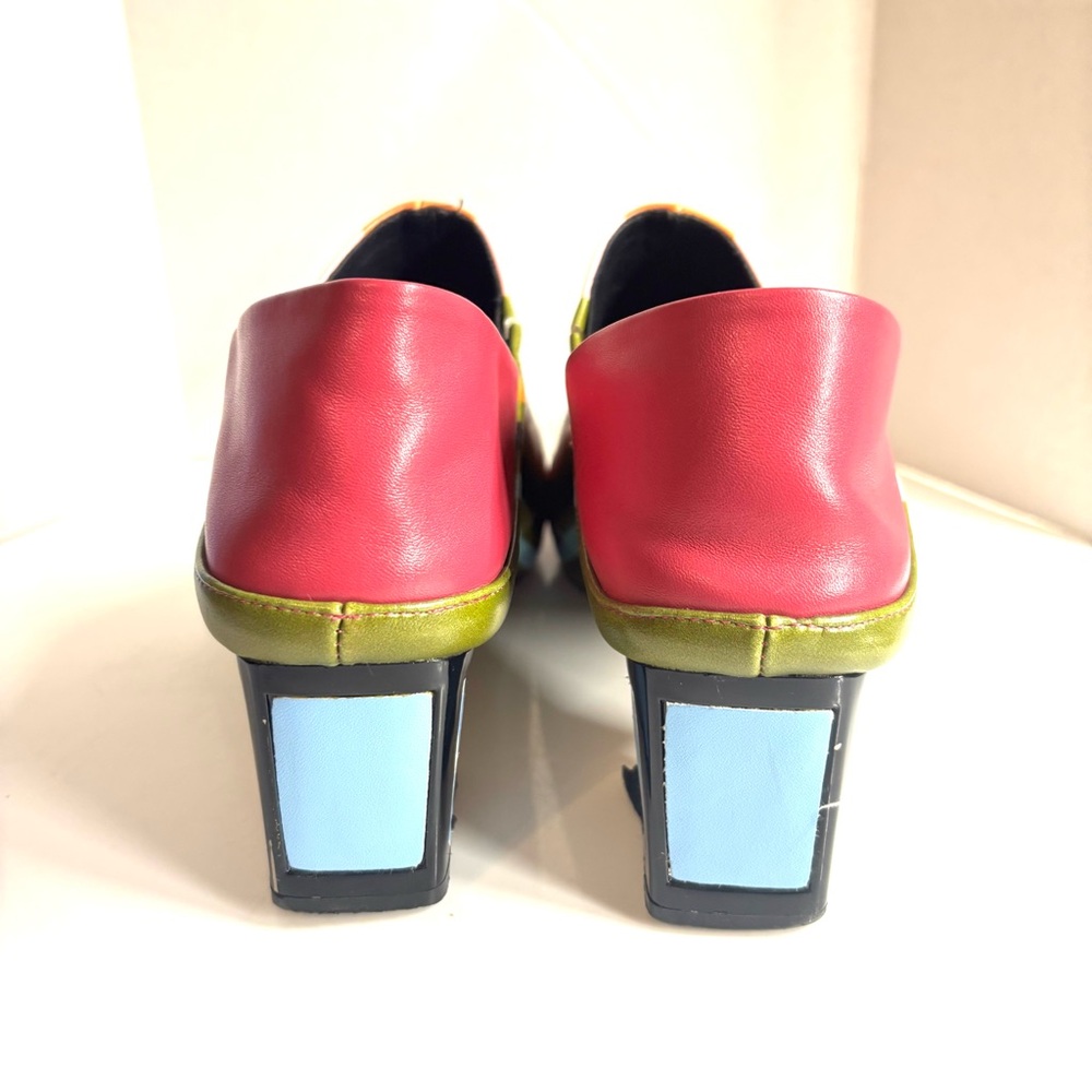 Fedoras Women Ankle High Heel Leather Shoes Size 40 - Picture 8 of 12